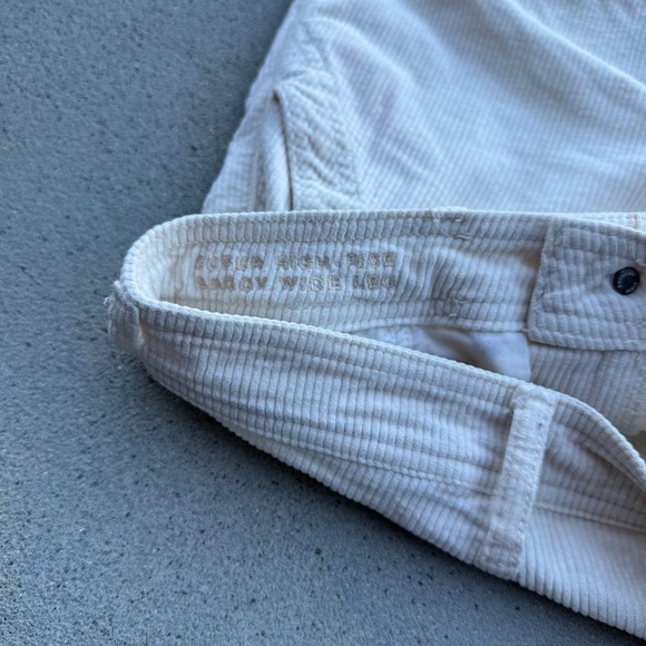 American Eagle Size 000 Women Corduroy Cargo Pants Wide Leg - Picture 3 of 10